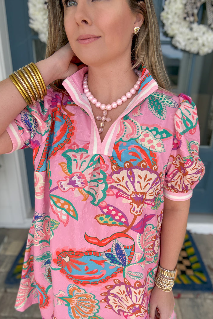 Pink Grace Cross Necklace