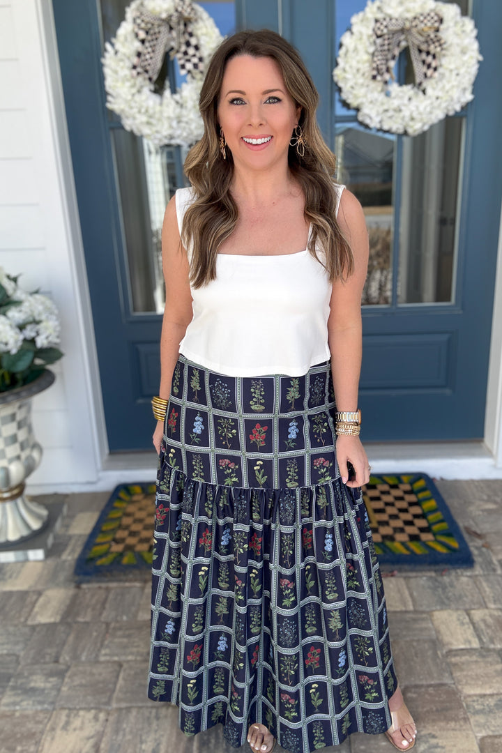 Smith & Quinn: Faye Skirt - Gardeners Window Navy