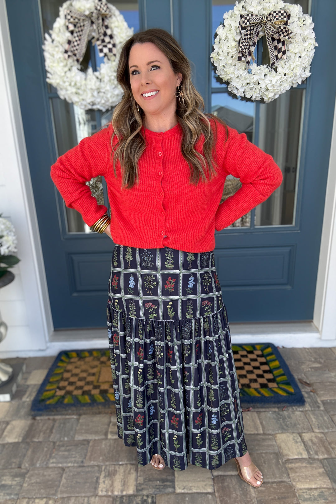 Smith & Quinn: Faye Skirt - Gardeners Window Navy