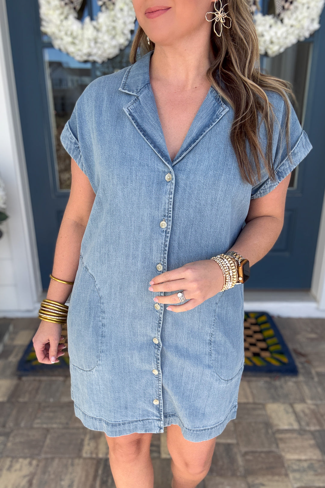 Z-Supply: Spa Denim Mini Dress - Shoreline