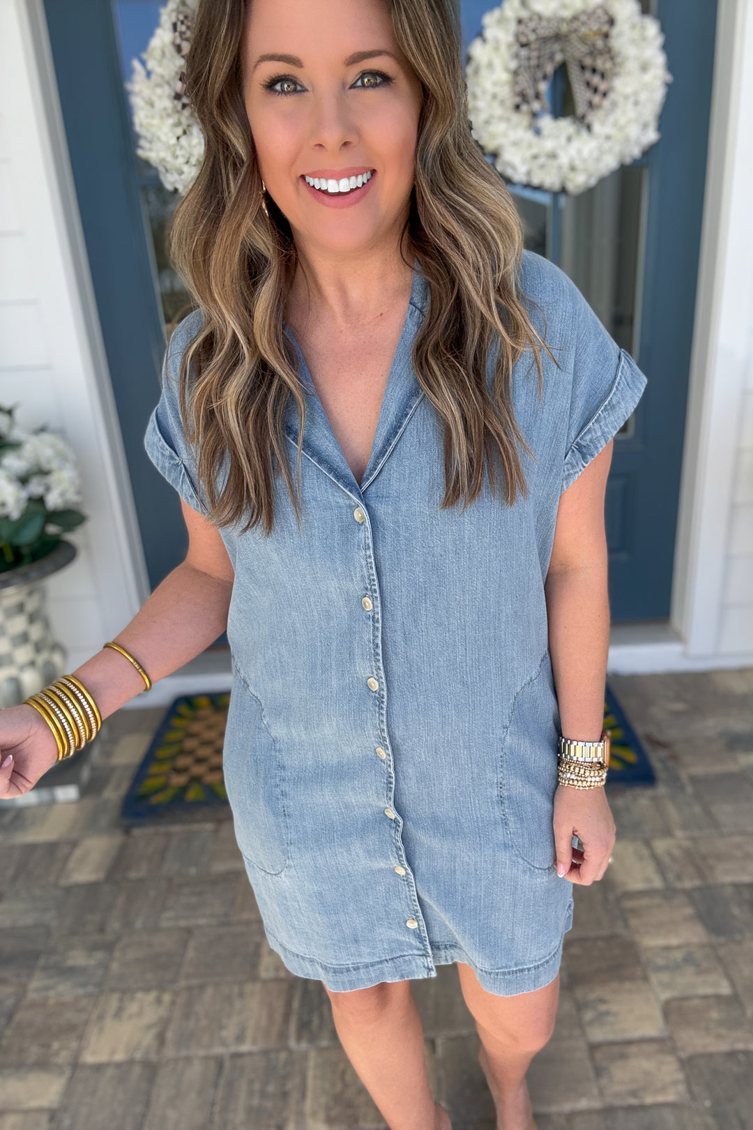 Z-Supply: Spa Denim Mini Dress - Shoreline