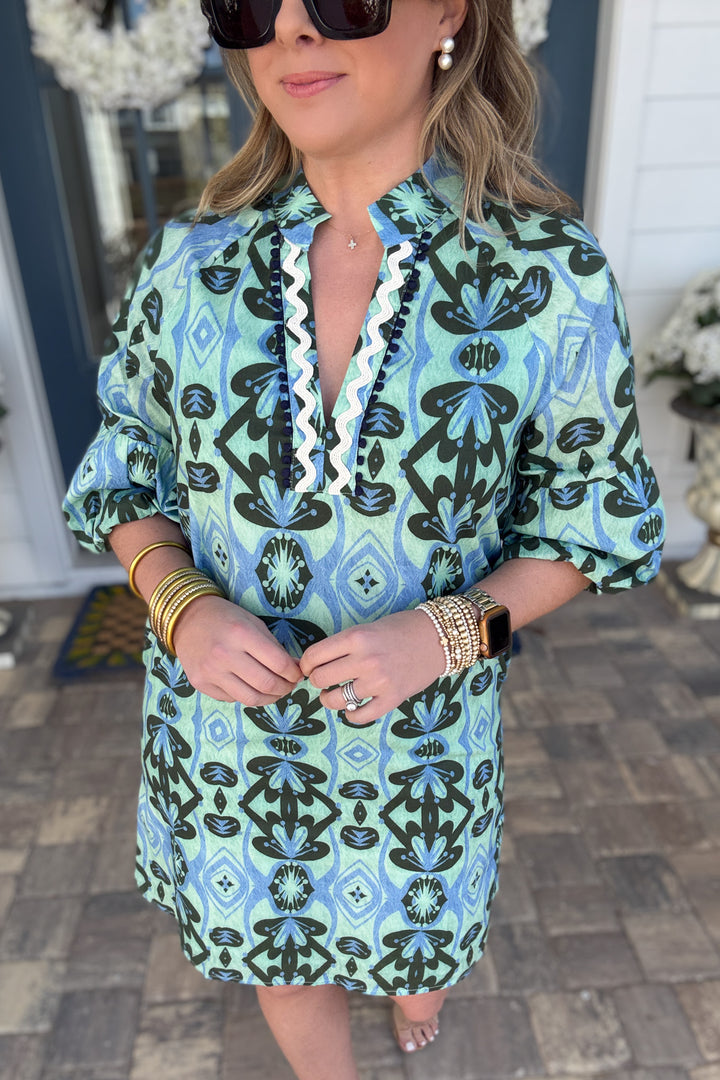 THML: Watercolor Dreaming Shift Dress - B Social Boutique