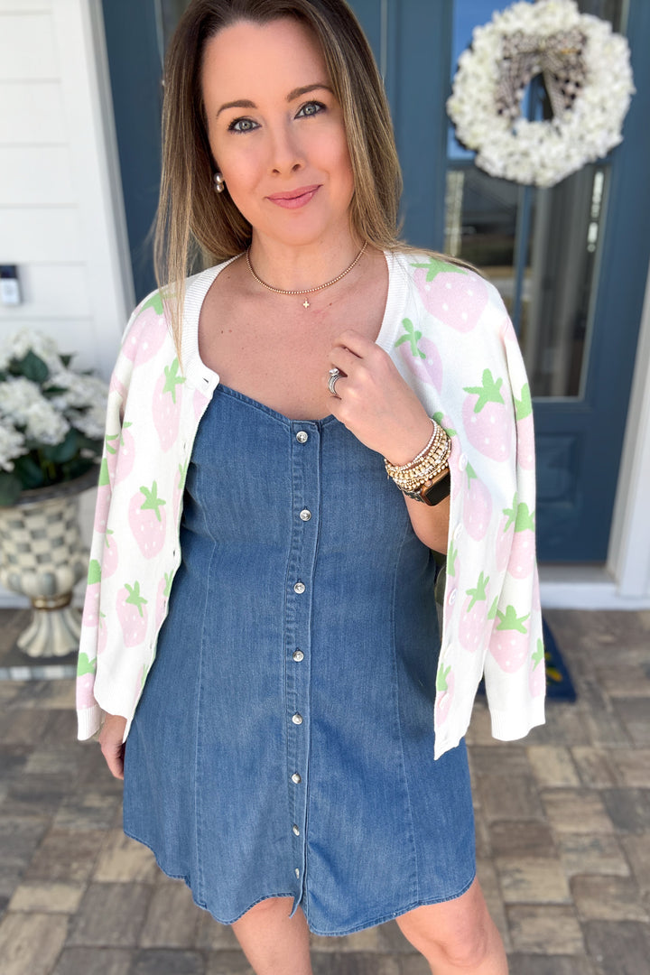 Z Supply: Angel Eyes Denim Mini Dress - Medium Indigo