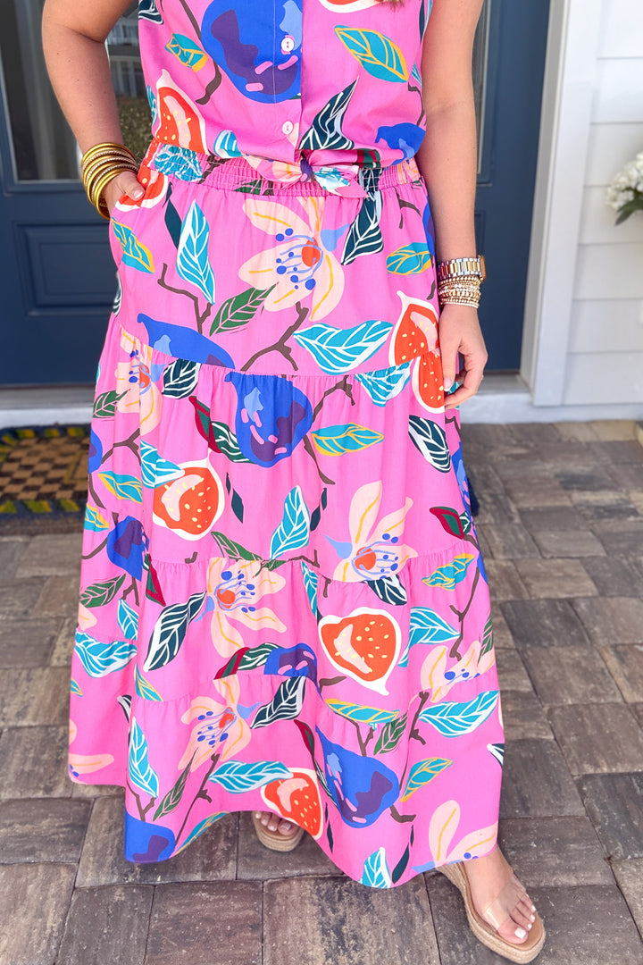 Park Day Smocked Maxi Skirt - Bloomscape