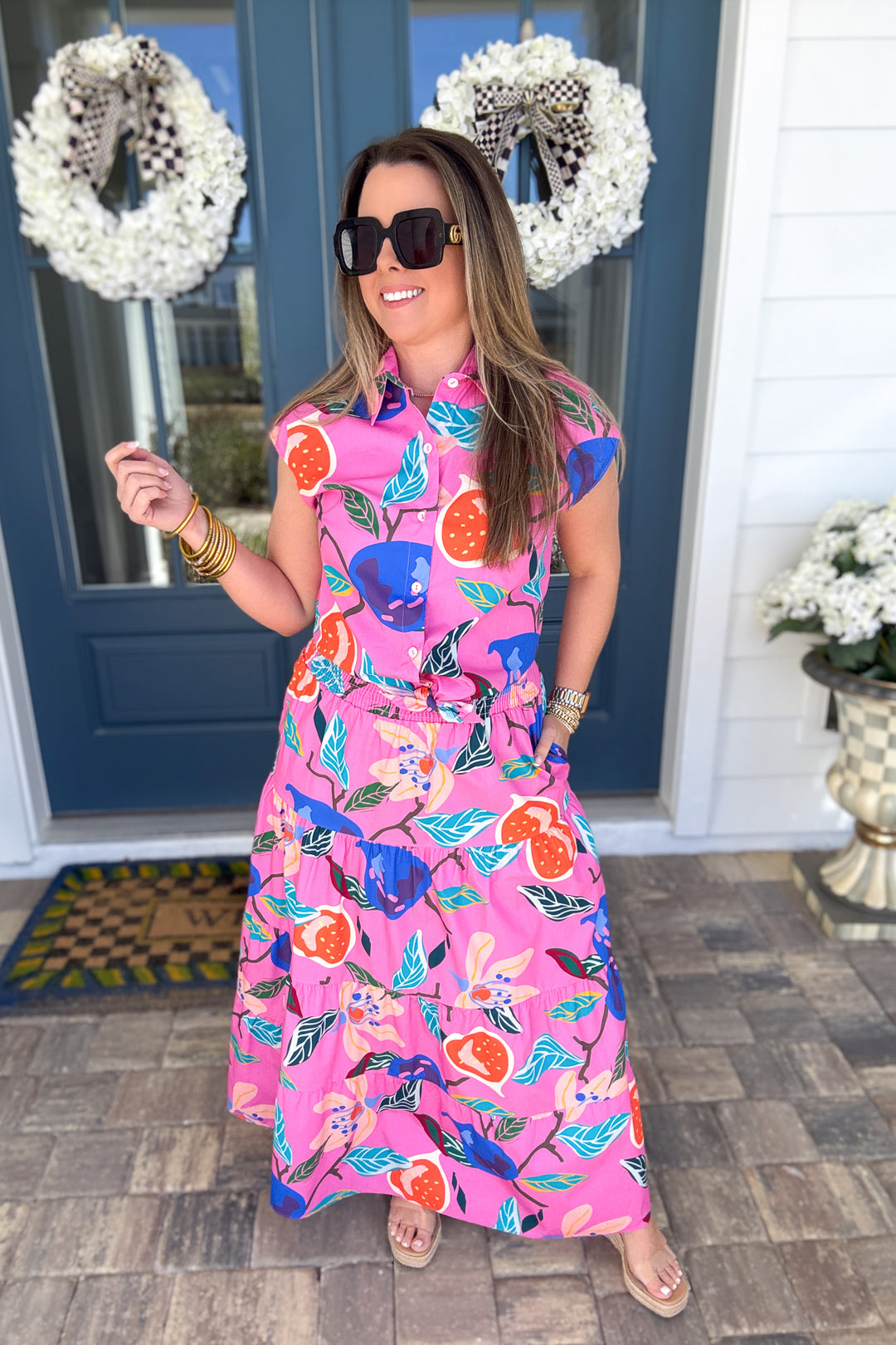 Park Day Smocked Maxi Skirt - Bloomscape