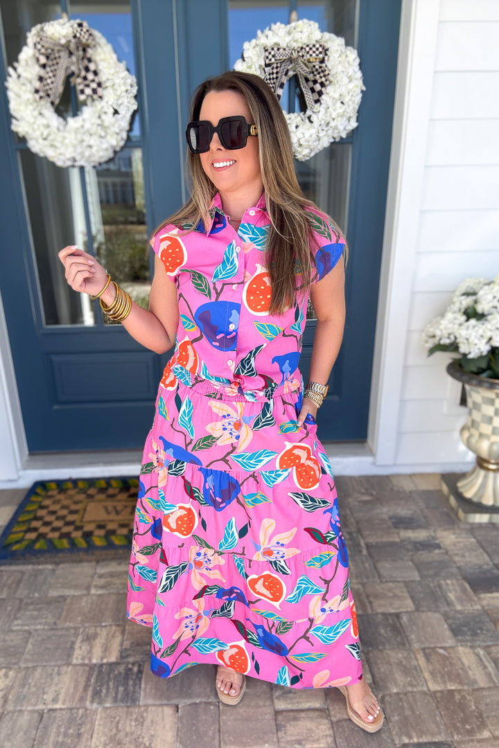 Park Day Smocked Maxi Skirt - Bloomscape