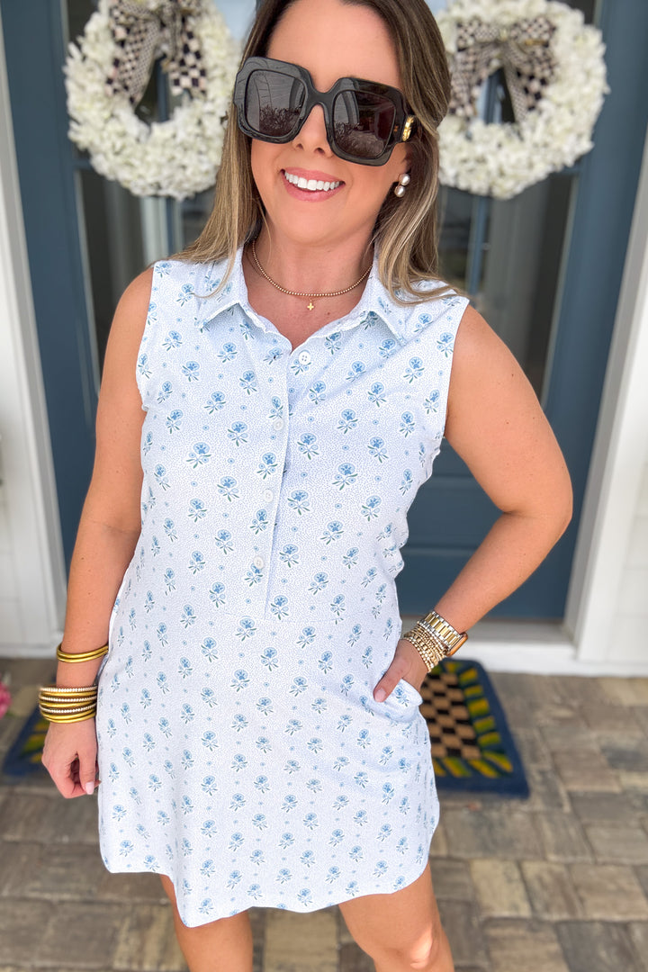 Smith & Quinn: Hedy Dress - Blue Dot Floral