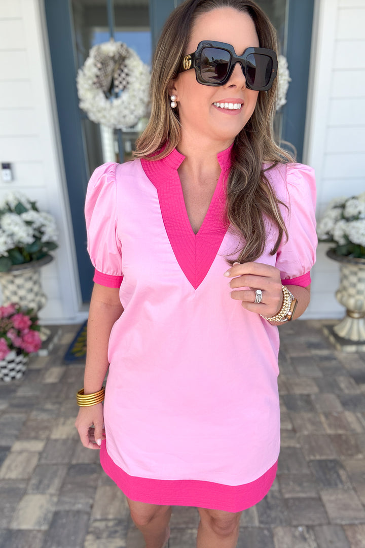 Wishing Spring Shift Dress - Pink