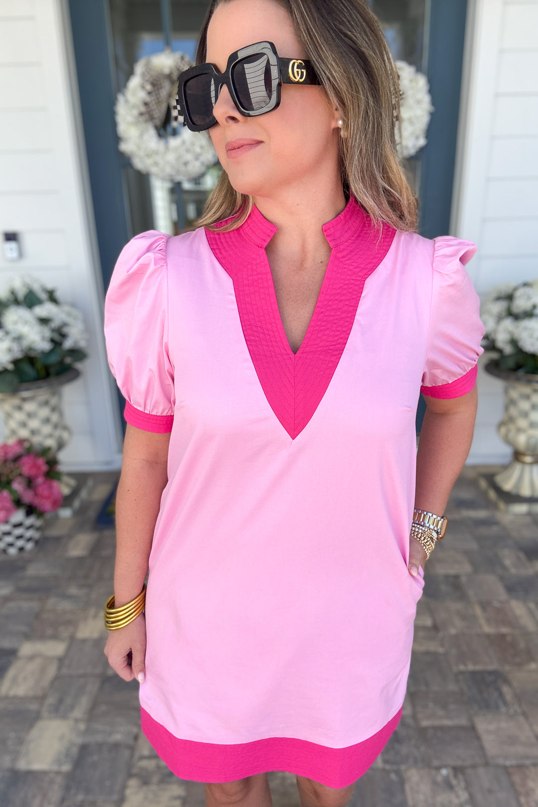 Wishing Spring Shift Dress - Pink