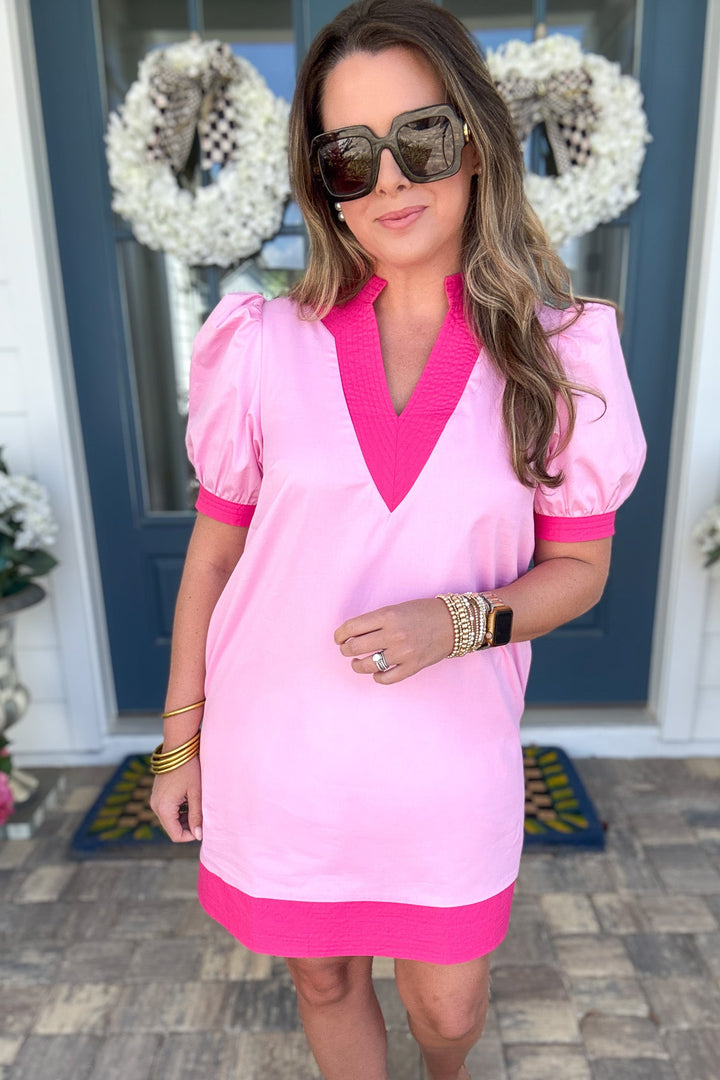 Wishing Spring Shift Dress - Pink