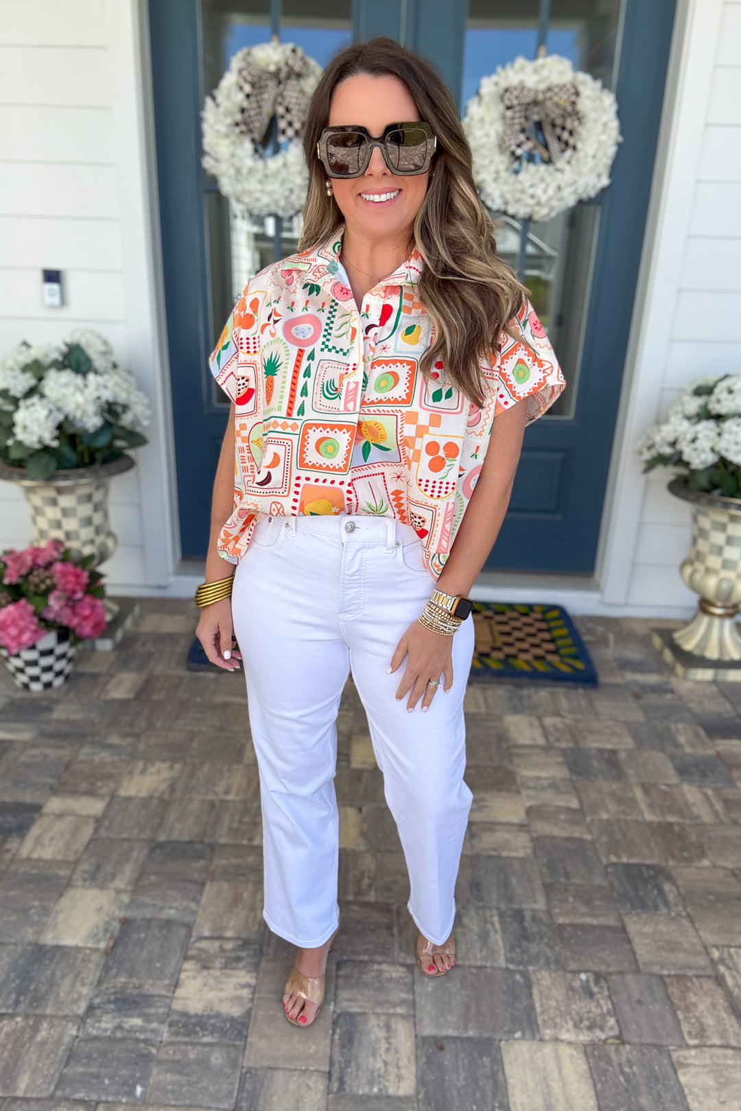 SPANXshape™ Authentic 360: 90s Straight Leg Jean - Classic White