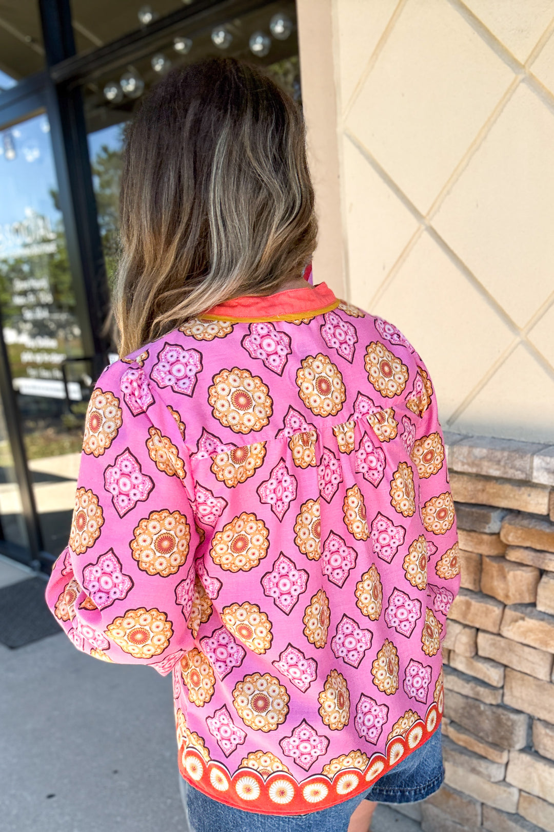 Sunset Medallion Blouse