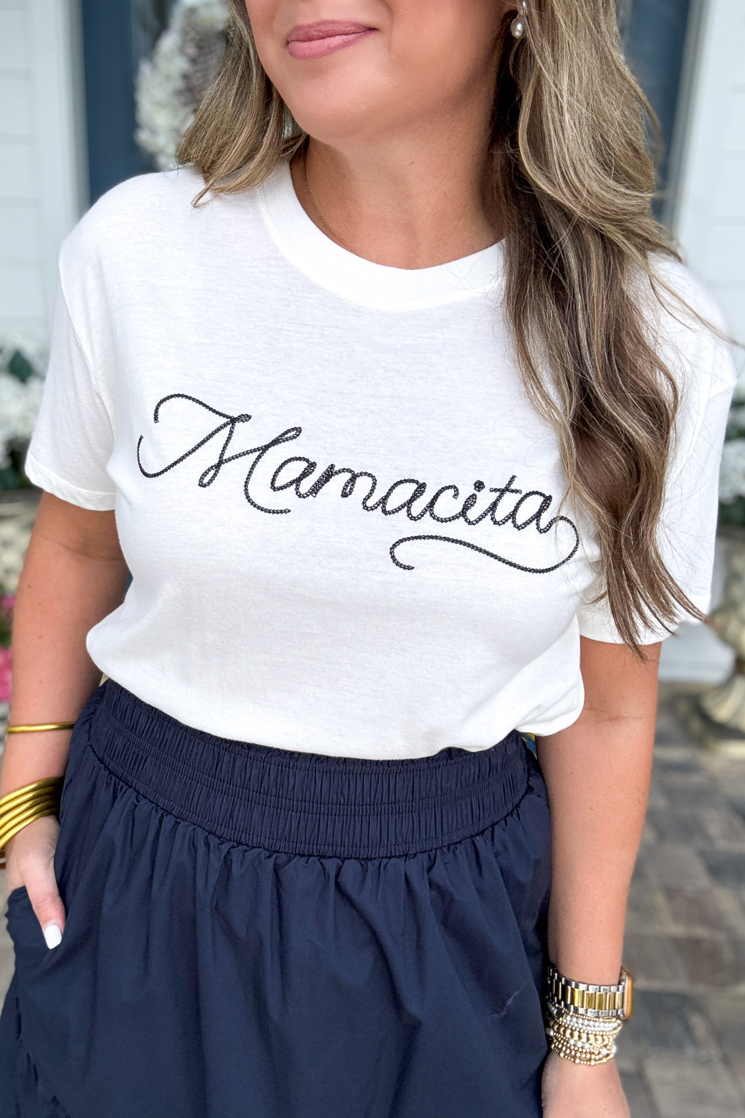 Z Supply: Mamacita Embroidered T-Shirt