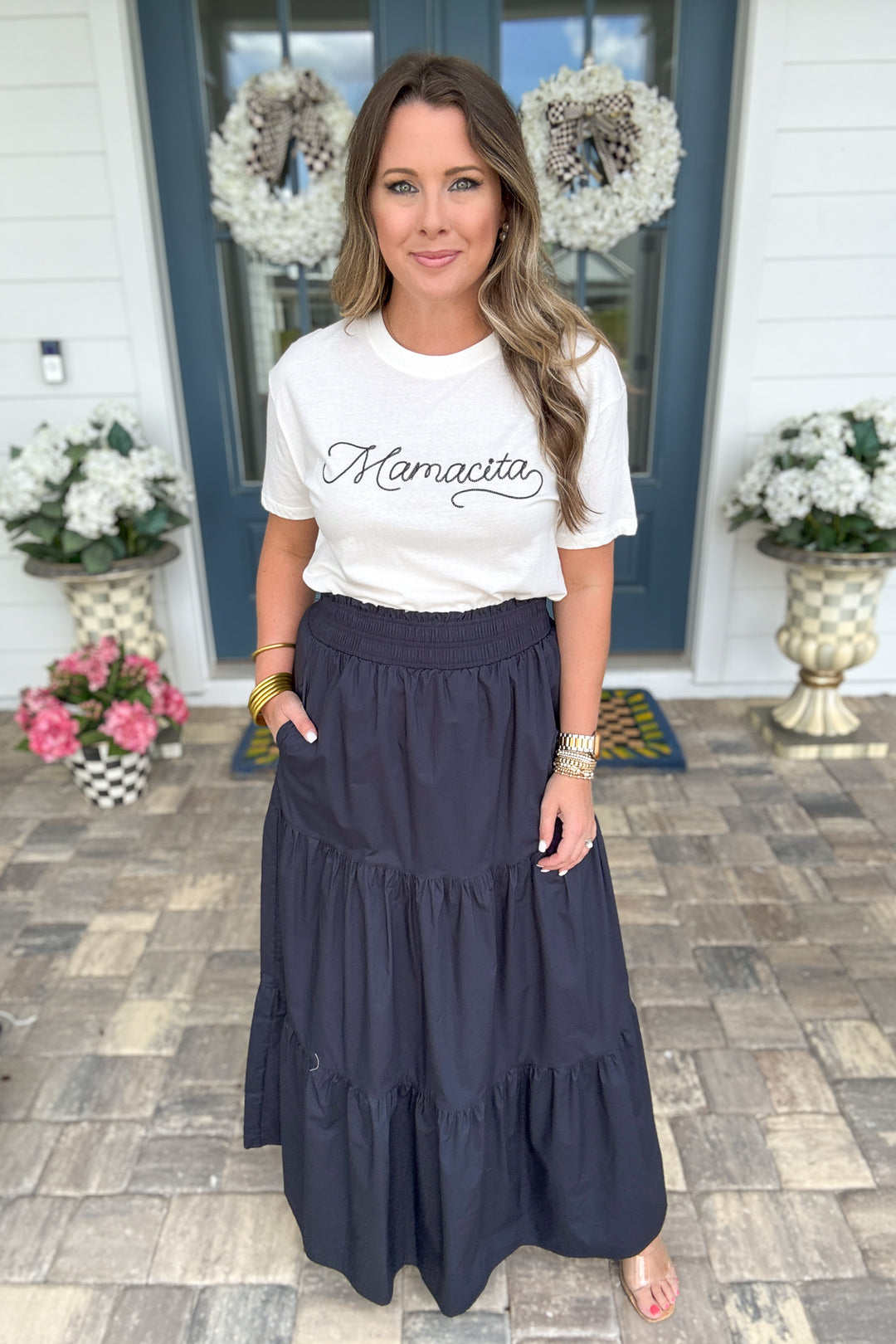 Something Changes Maxi Skirt - Navy