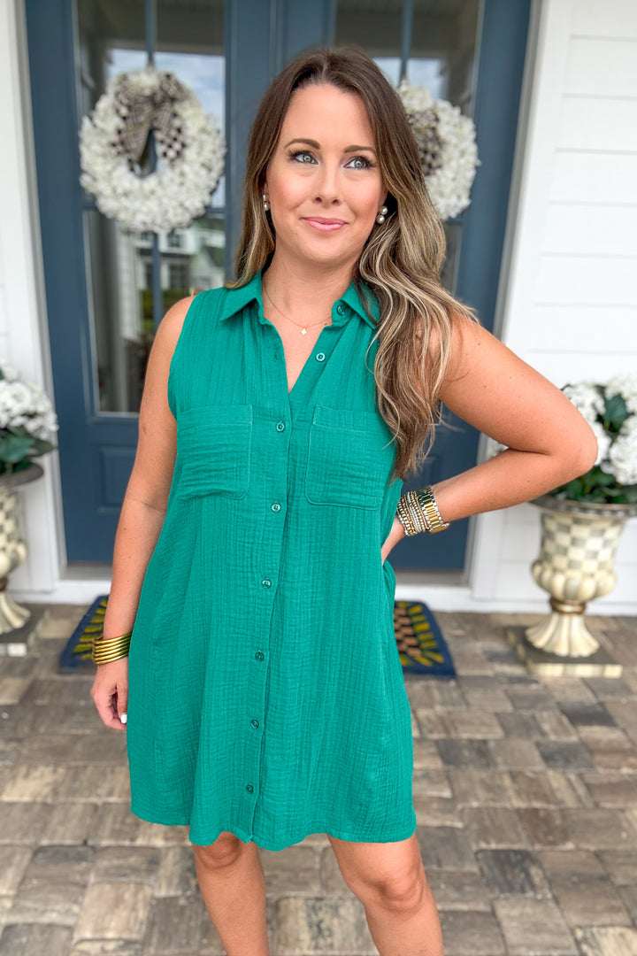 Z Supply: New Light Mini Dress - Rainforest