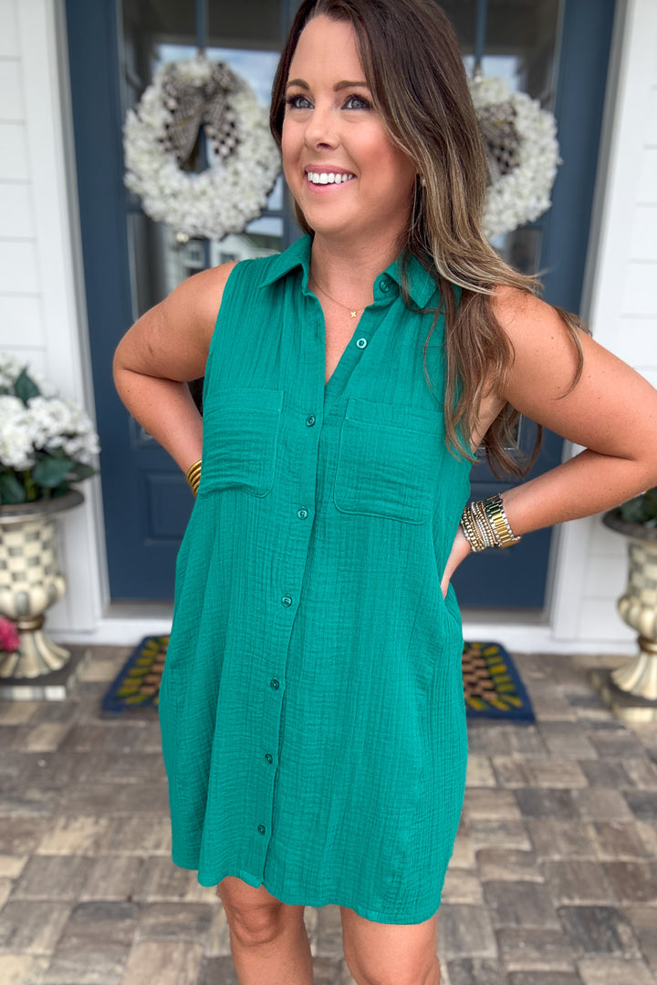 Z Supply: New Light Mini Dress - Rainforest