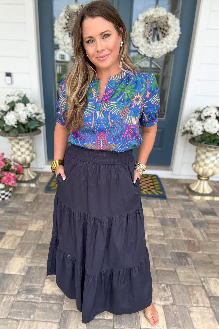 Something Changes Maxi Skirt - Navy