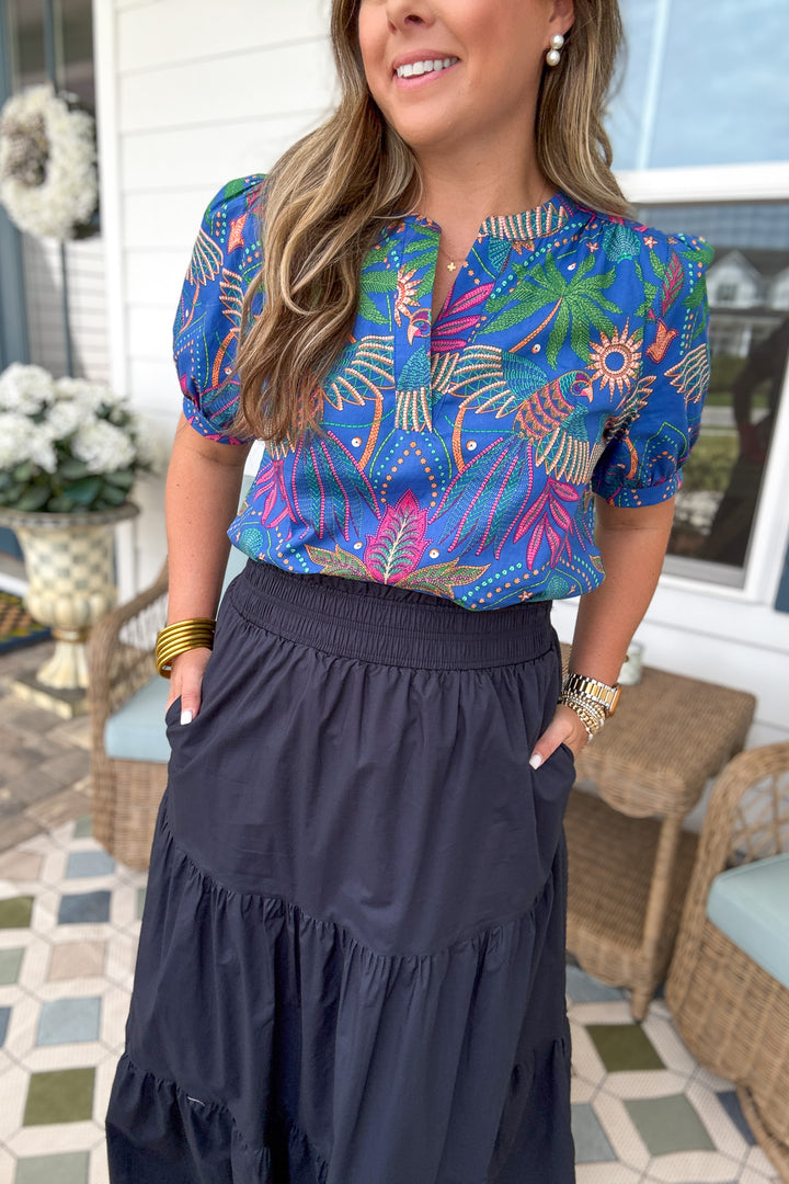 Something Changes Maxi Skirt - Navy