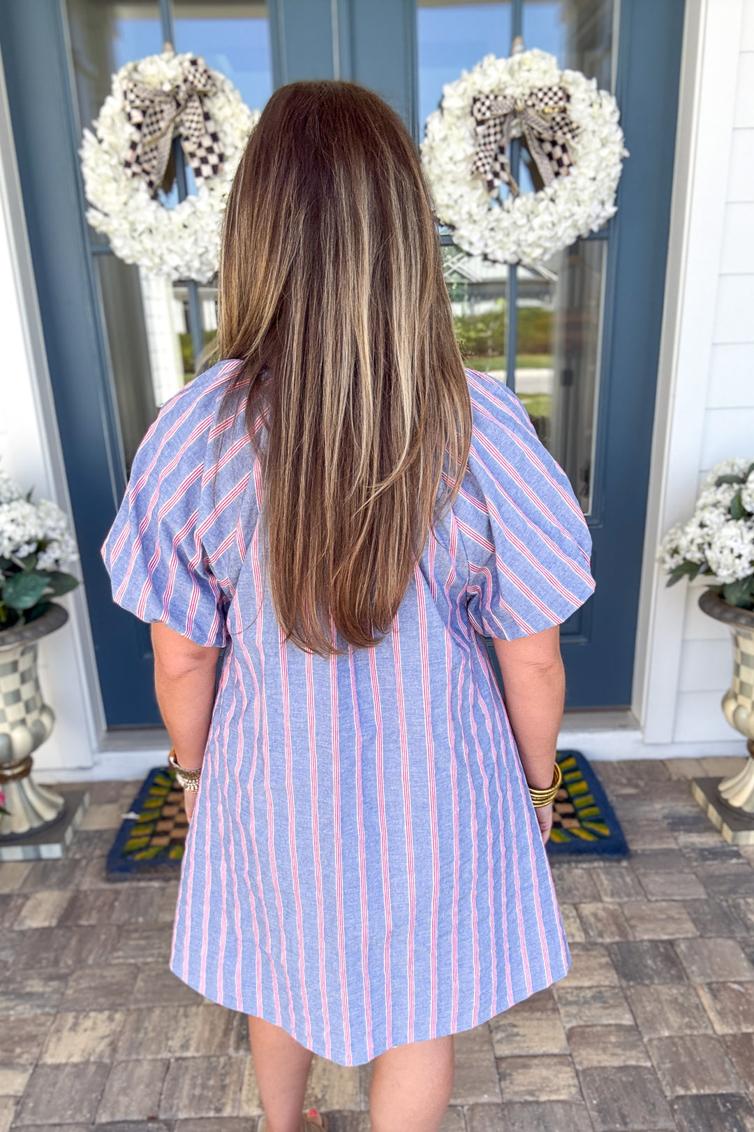 All-American Ease Stripe Shift Dress
