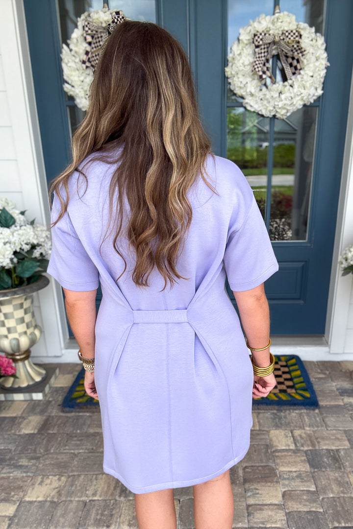 Spanx: AirEssentials® Mini T-Shirt Dress - Lavender ANMNE