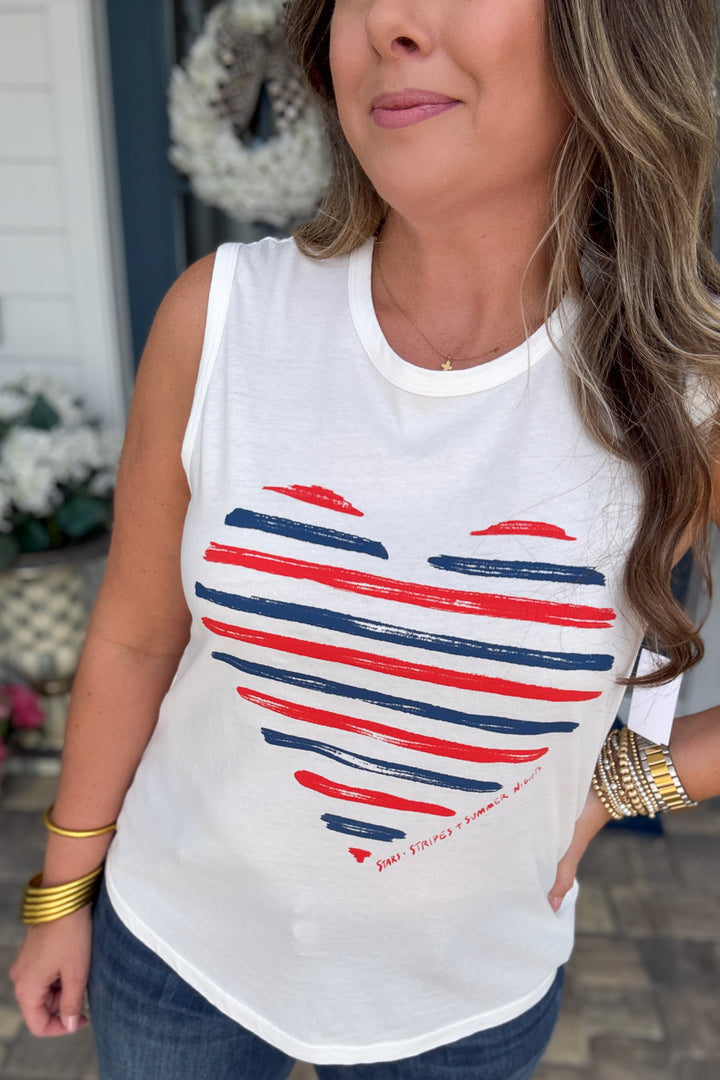 Z Supply: Heart Muscle Tank-  Sea Salt