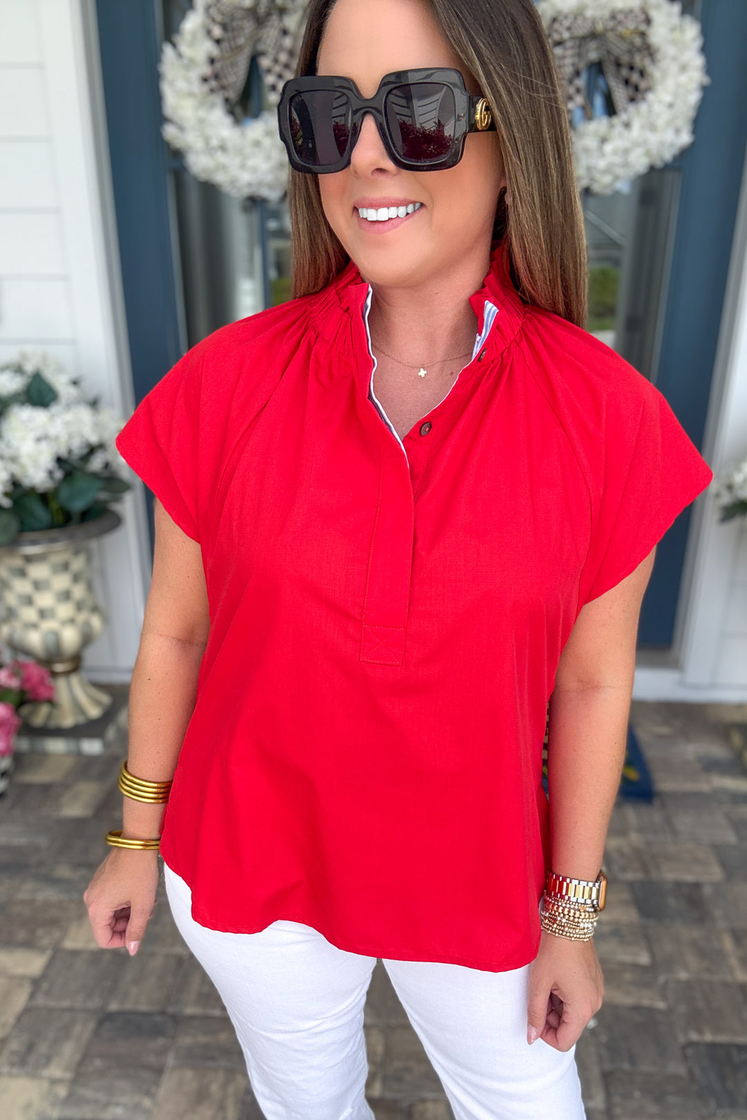 Simply Put Together Top - Red