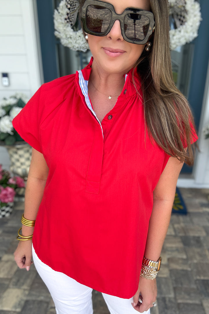 Simply Put Together Top - Red