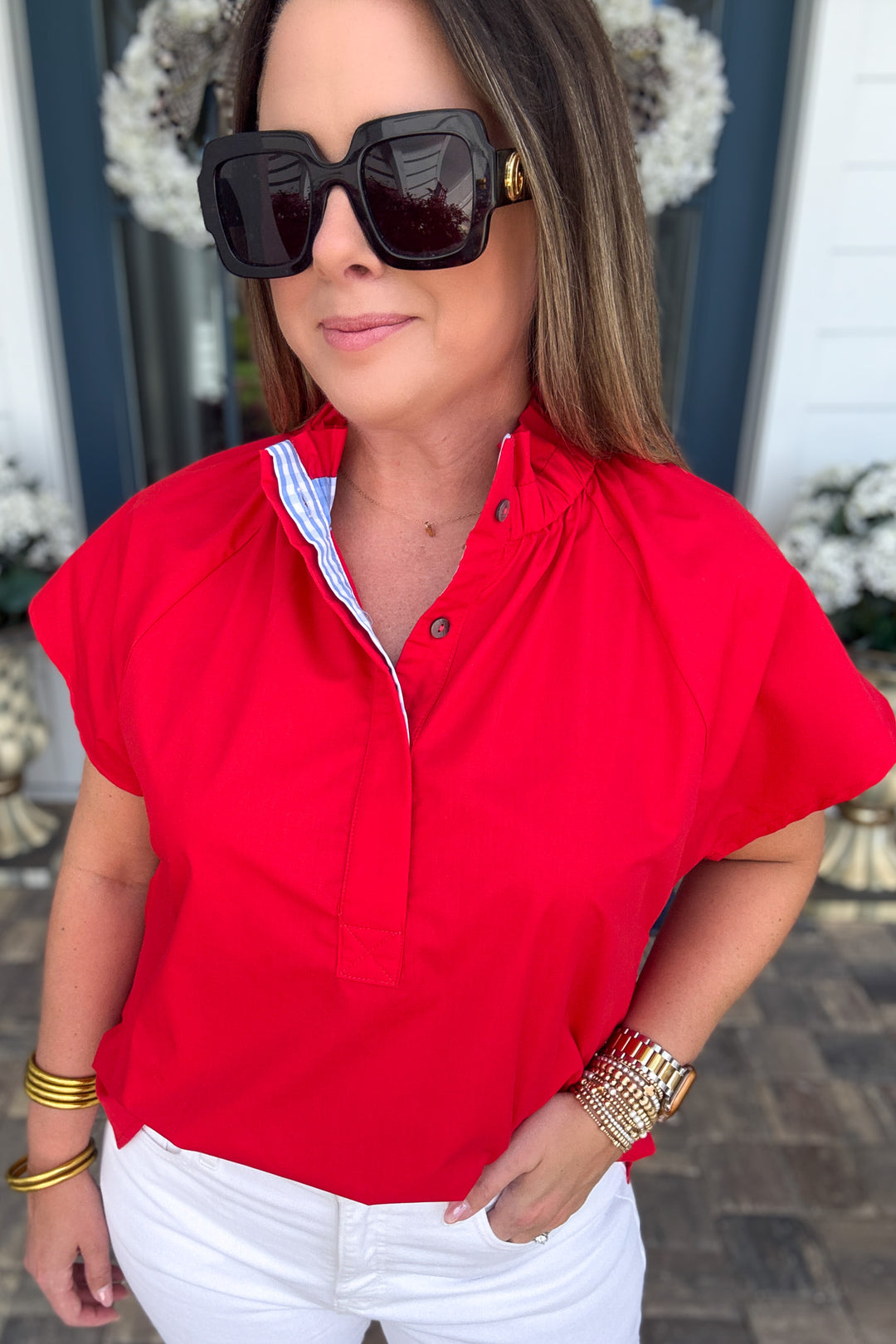 Simply Put Together Top - Red