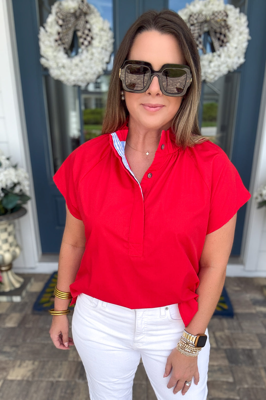 Simply Put Together Top - Red
