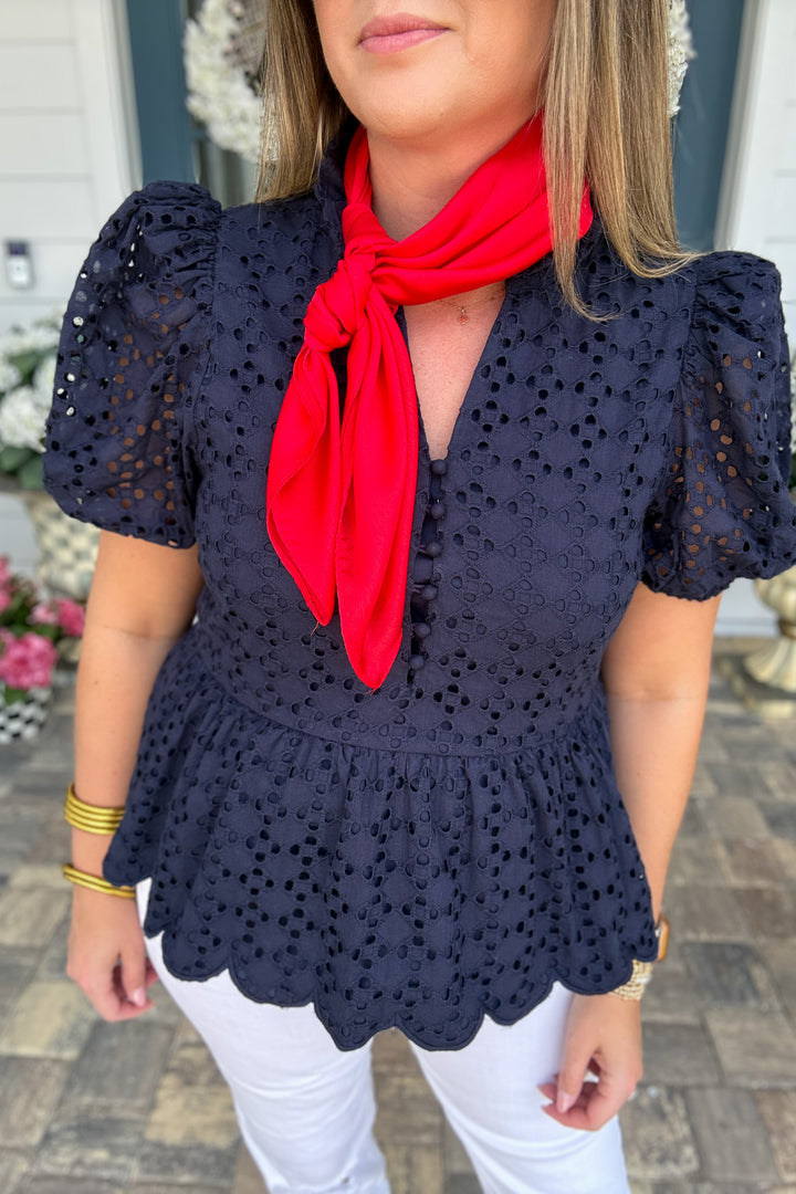 Red Silk Bandana