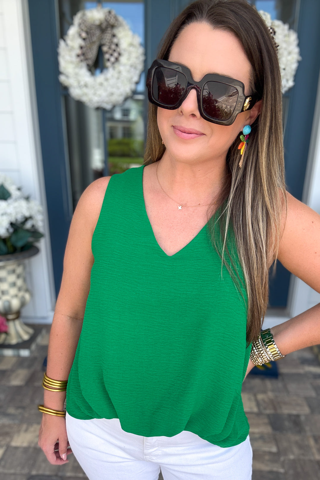 Let It Roll Tank - Kelly Green