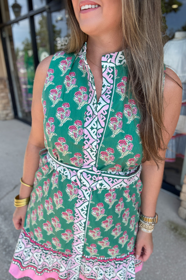 Garden Party Belted Dress