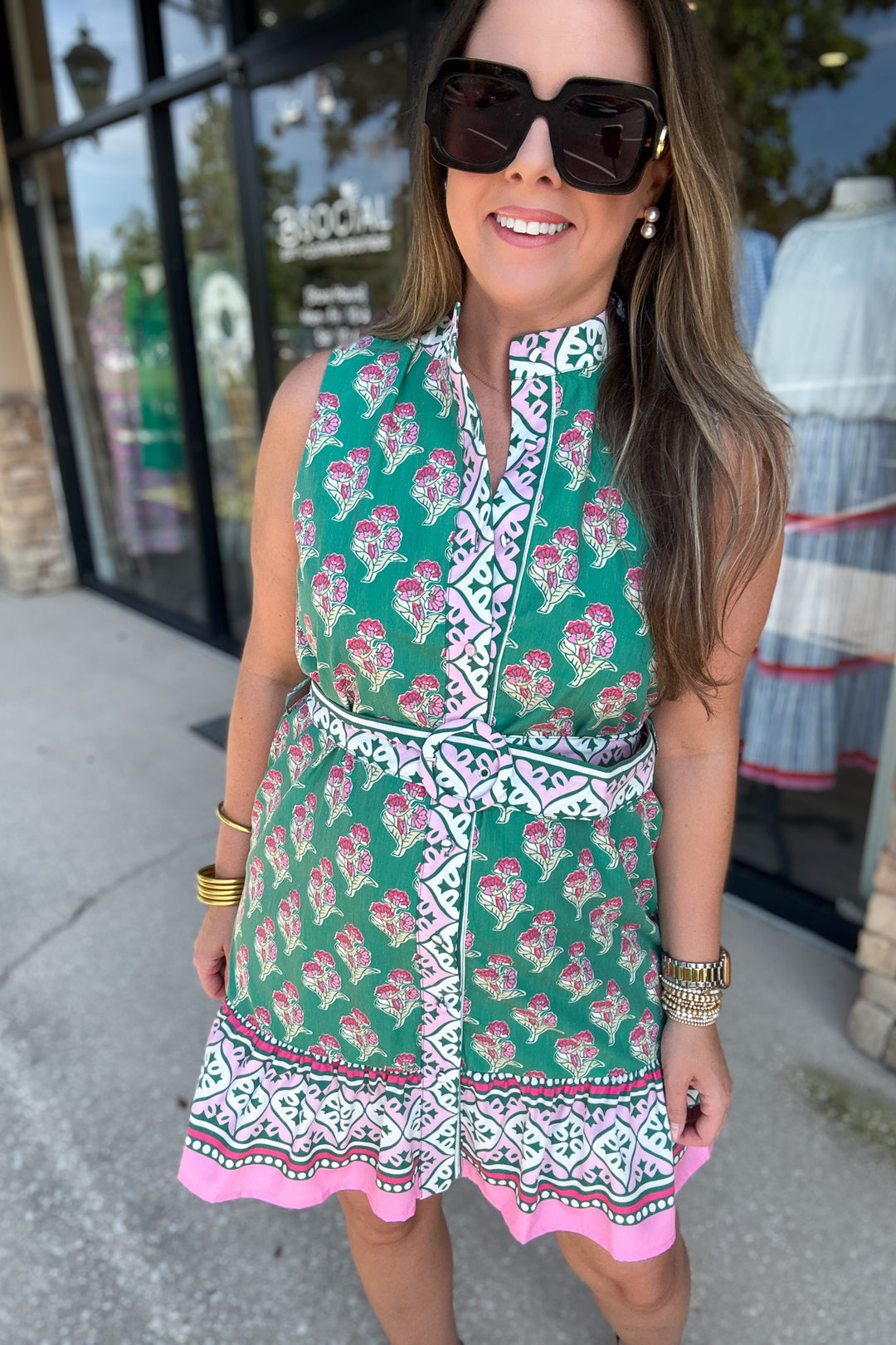 Garden Party Belted Dress