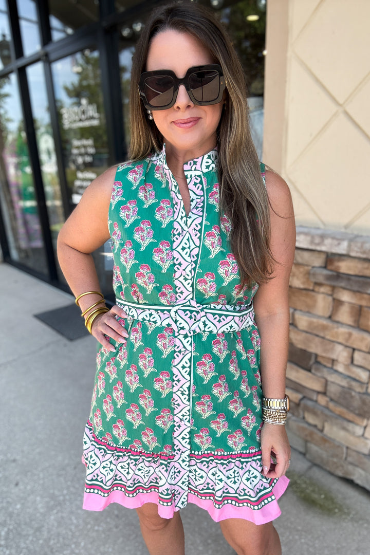 Garden Party Belted Dress