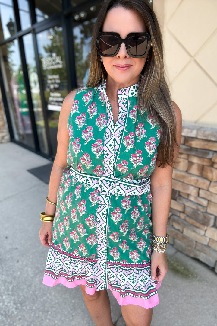 Garden Party Belted Dress