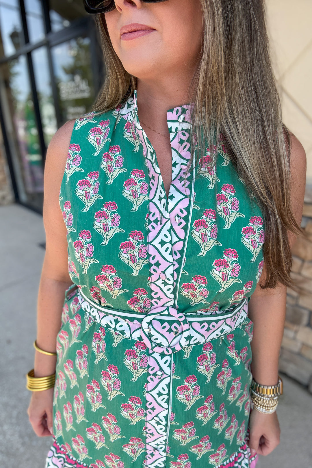 Garden Party Belted Dress