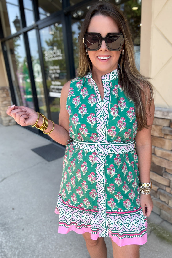Garden Party Belted Dress