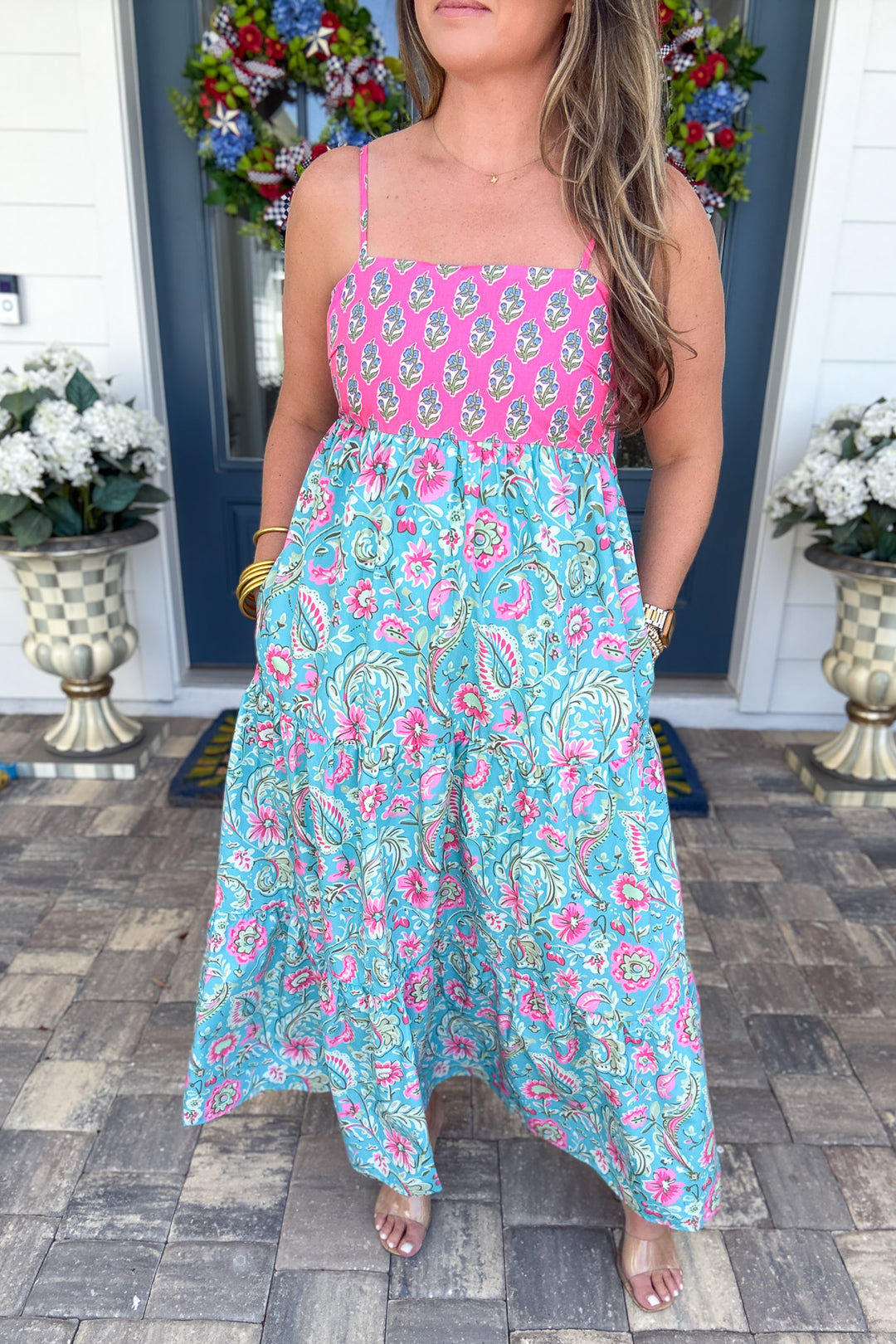 Paisley Bloom Maxi Dress