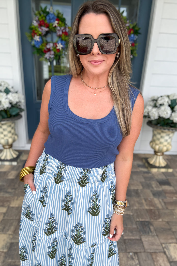 THML: Bluebell Garden Maxi Skirt