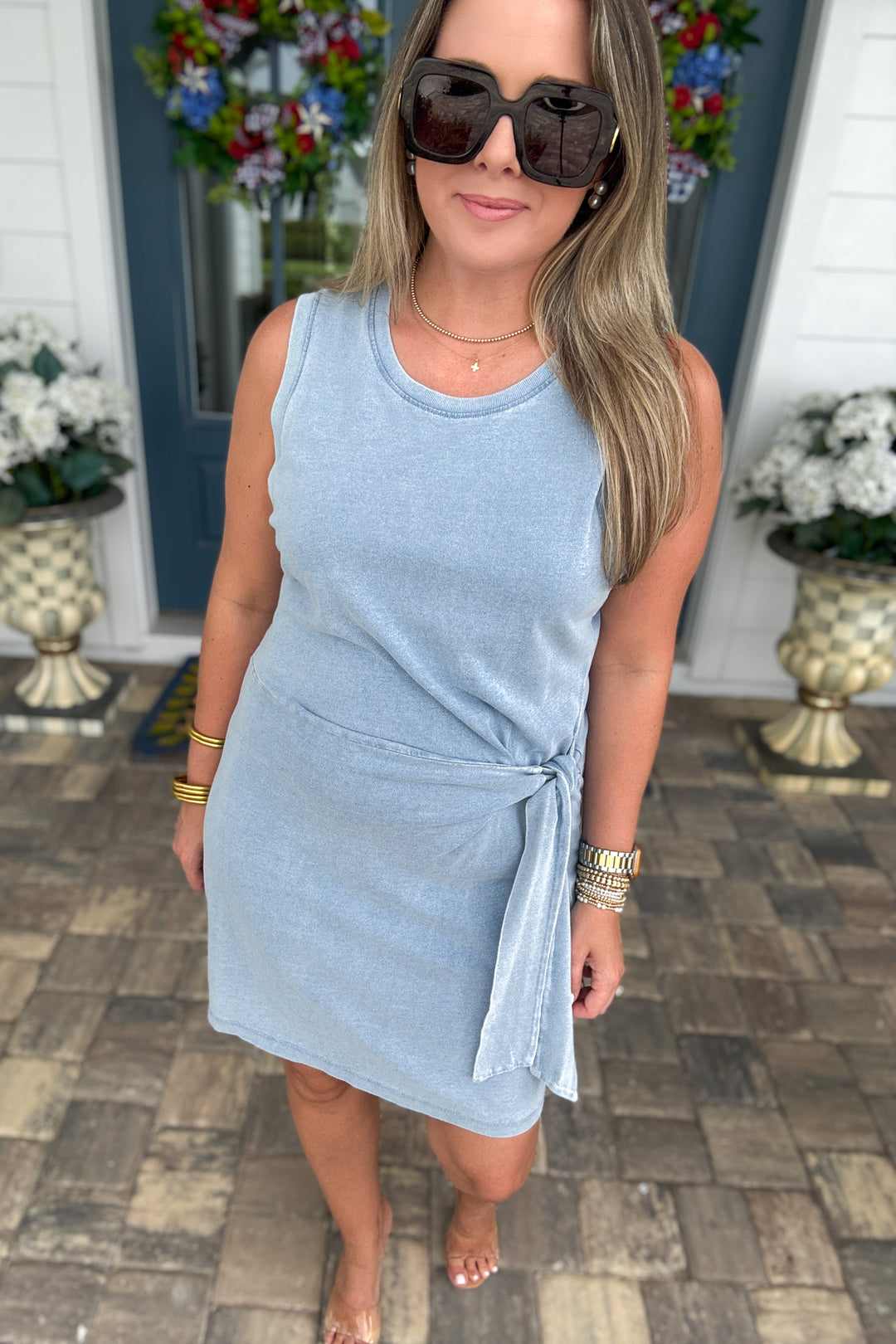 Z Supply: Mattie Jersey Denim Mini Dress