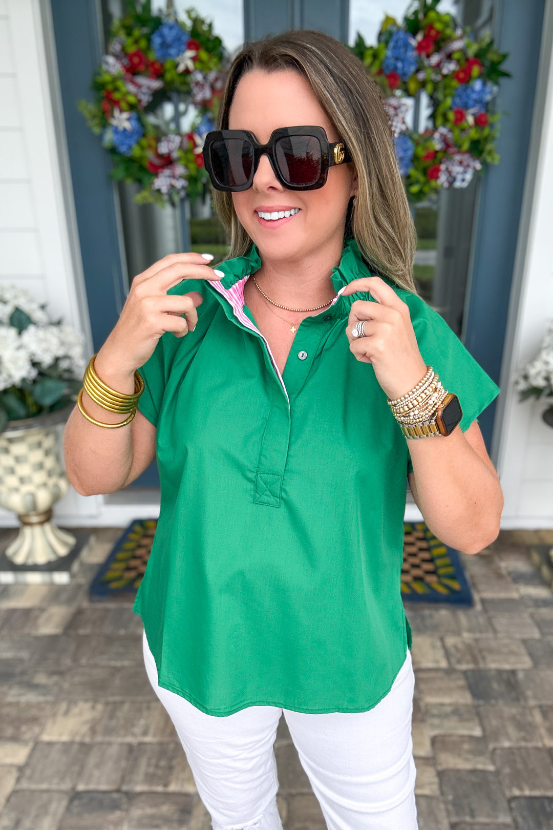 Simply Put Together Top - Green