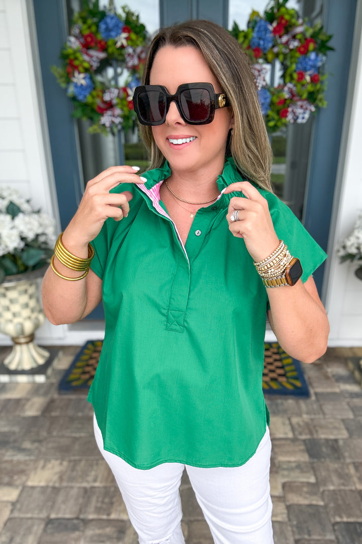 Simply Put Together Top - Green