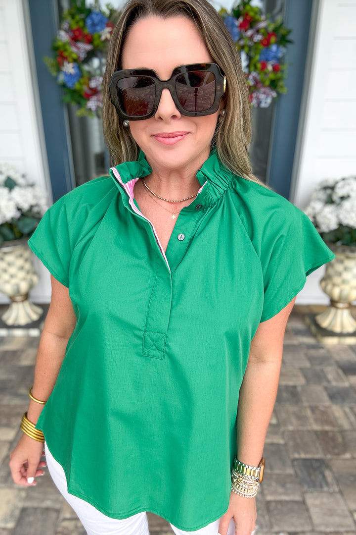 Simply Put Together Top - Green