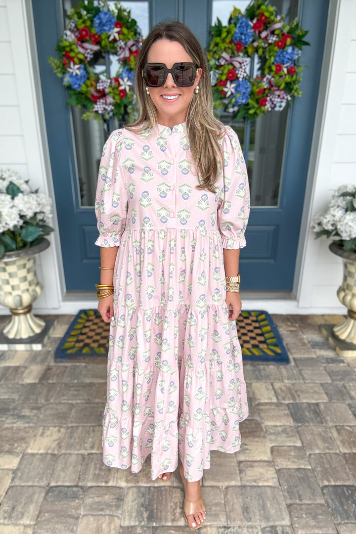 Karlie: French Floral 'Kiki' Tier Maxi Dress