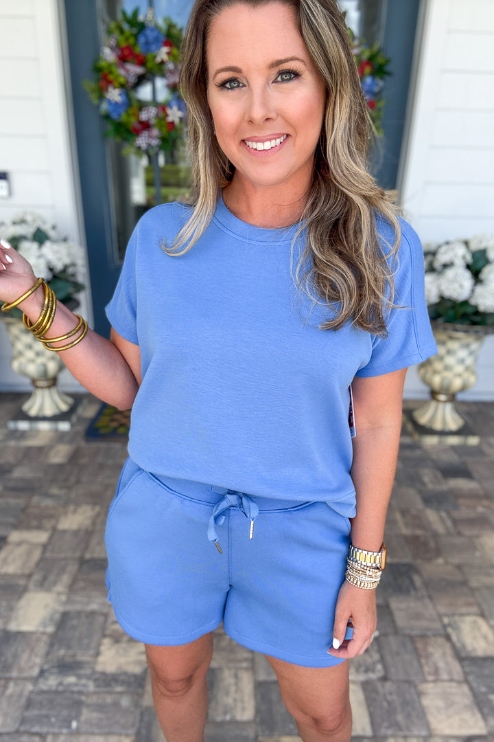 SPANX AirEssentials® Short, 5" - Sky Blue