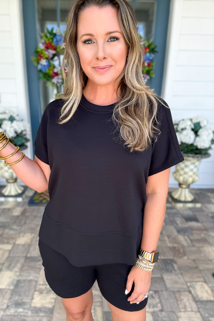 SPANX AirEssentials® Crewneck Tee - Very Black
