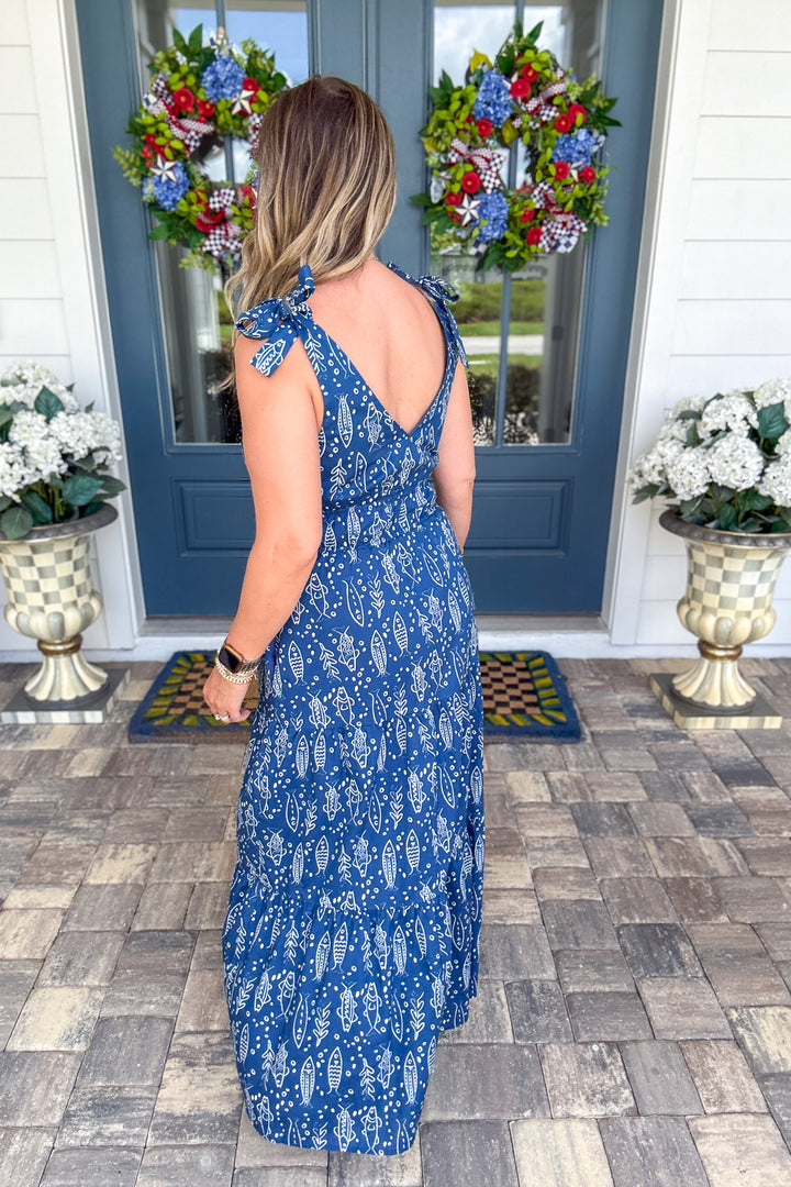THML: Coastal Catch Maxi Dress