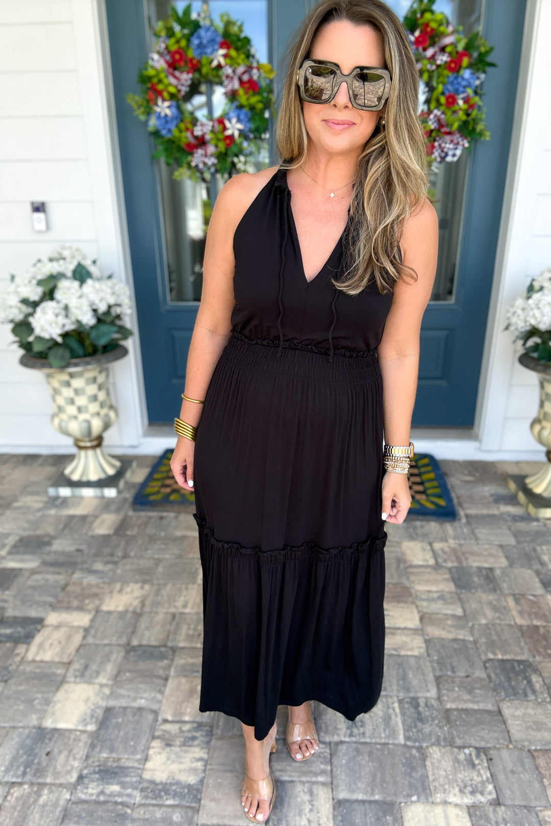 Z Supply: Rhea Midi Dress - Black