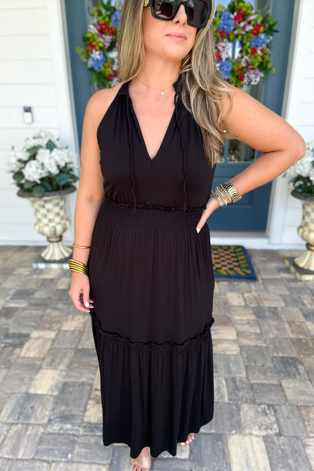 Z Supply: Rhea Midi Dress - Black
