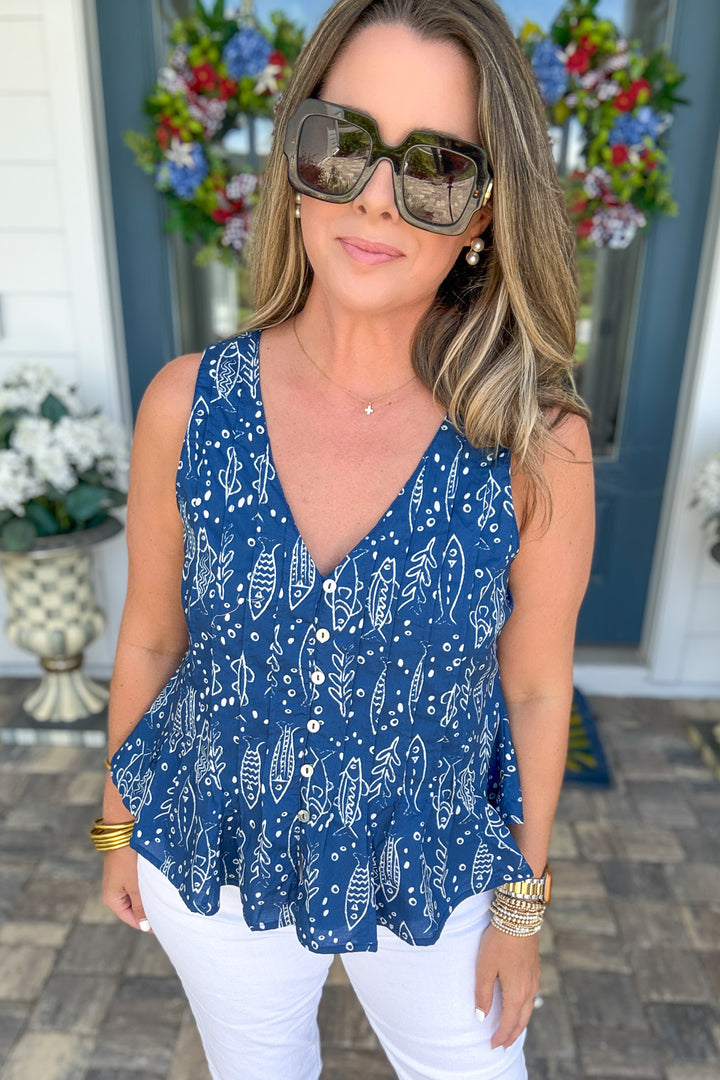 THML: Coastal Catch Tank Top